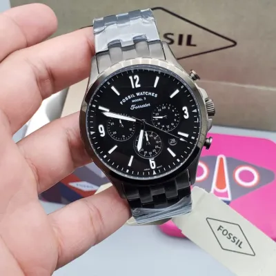 Fossil Forrester Chronograph Black Dial Quartz Men's Watch